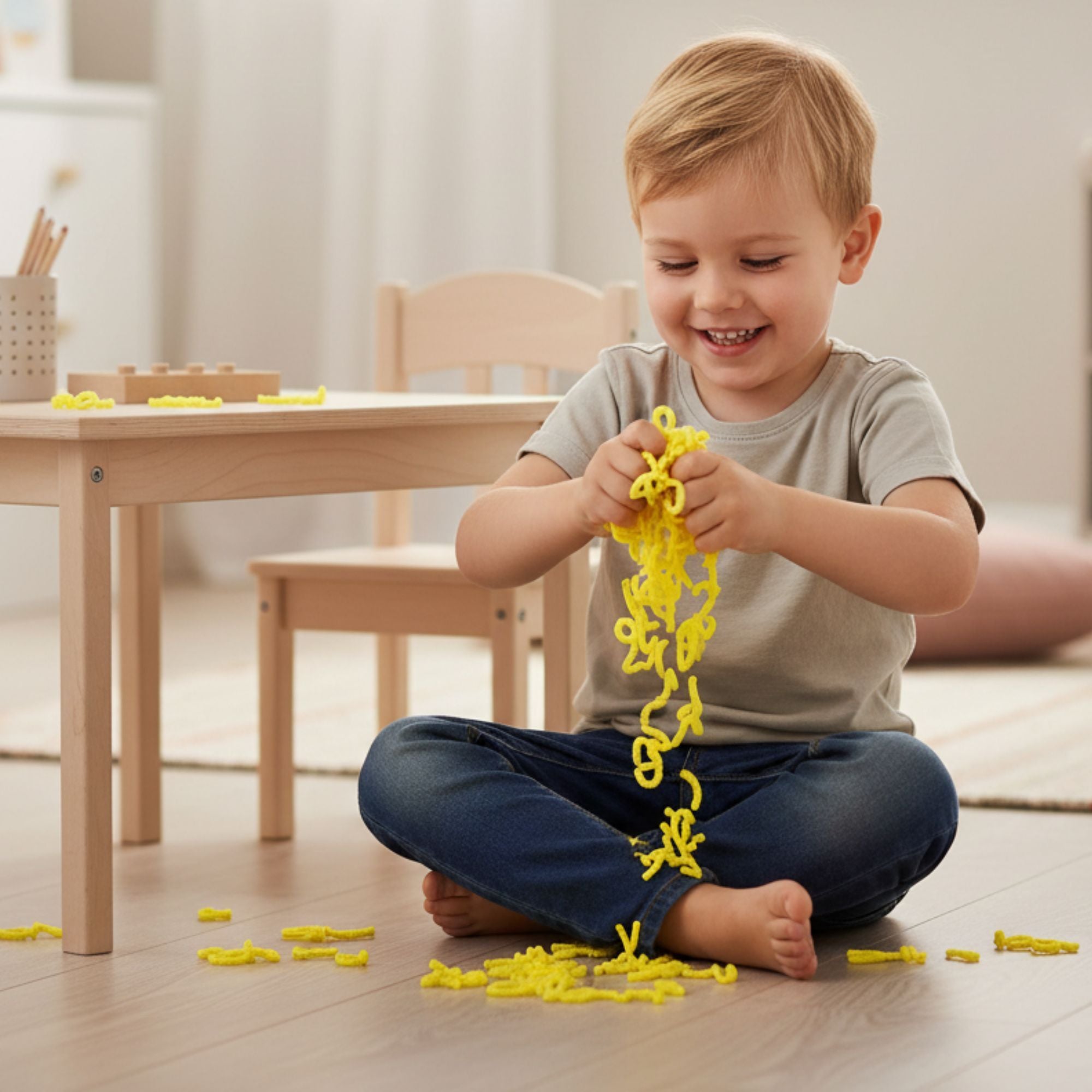 alldoro - Fidget: Squishy Worms gelb
