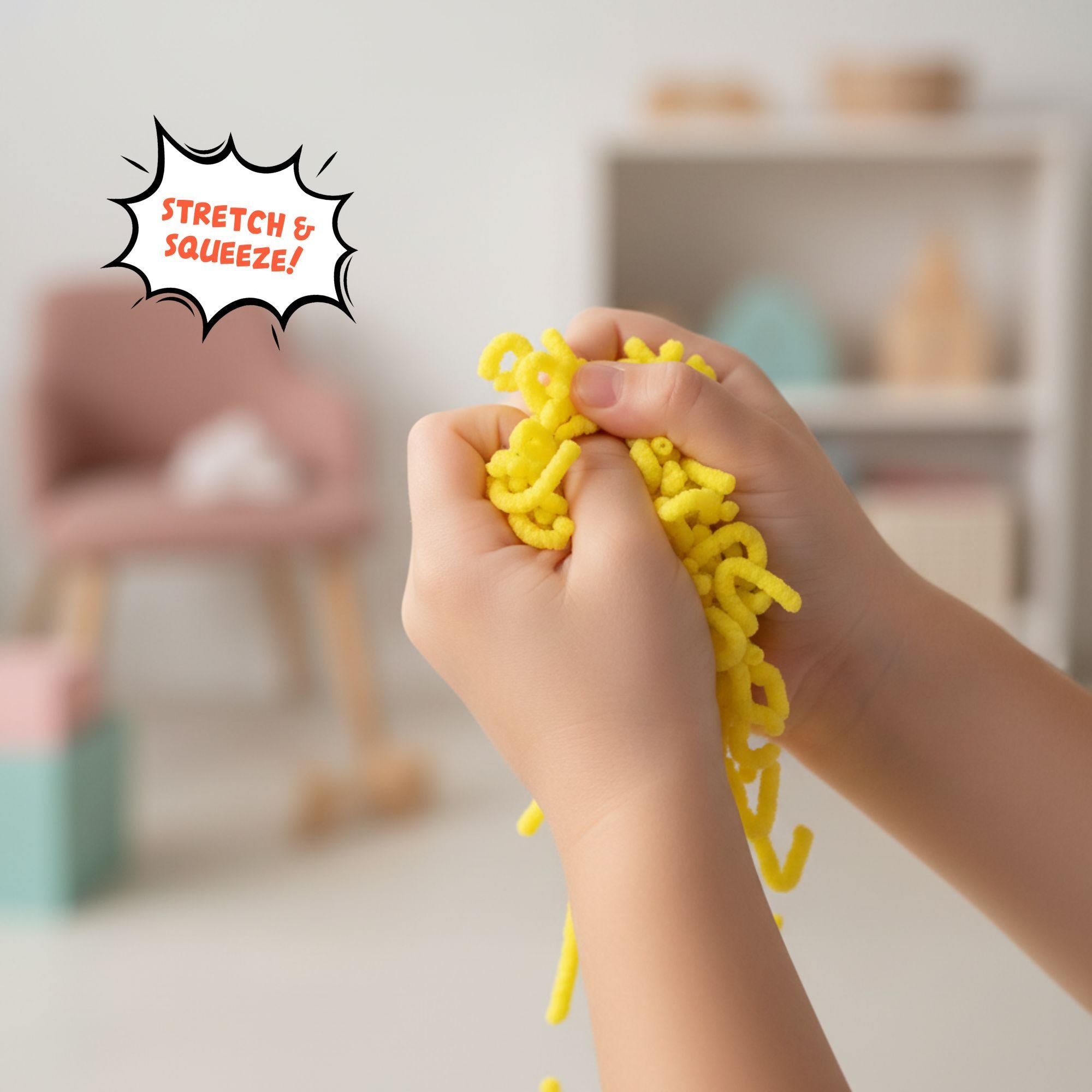 alldoro - Fidget: Squishy Worms gelb