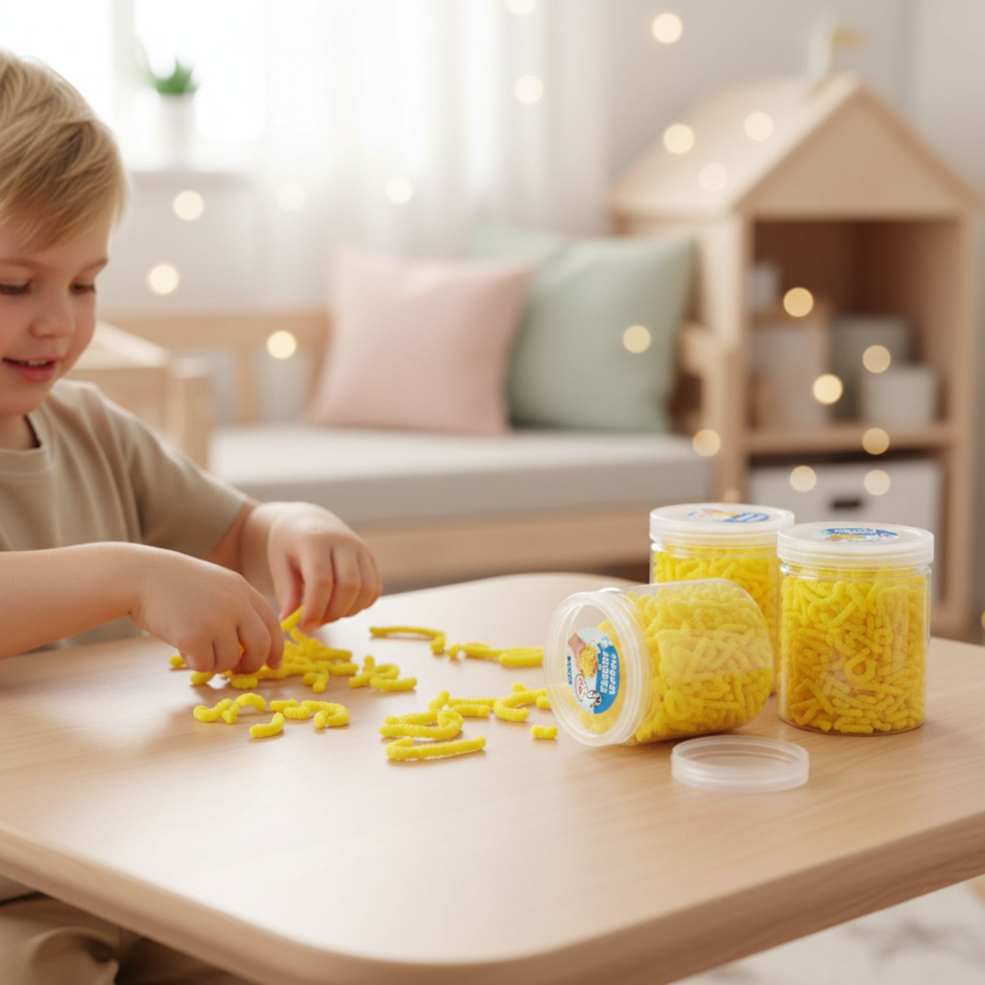 alldoro - Fidget: Squishy Worms gelb