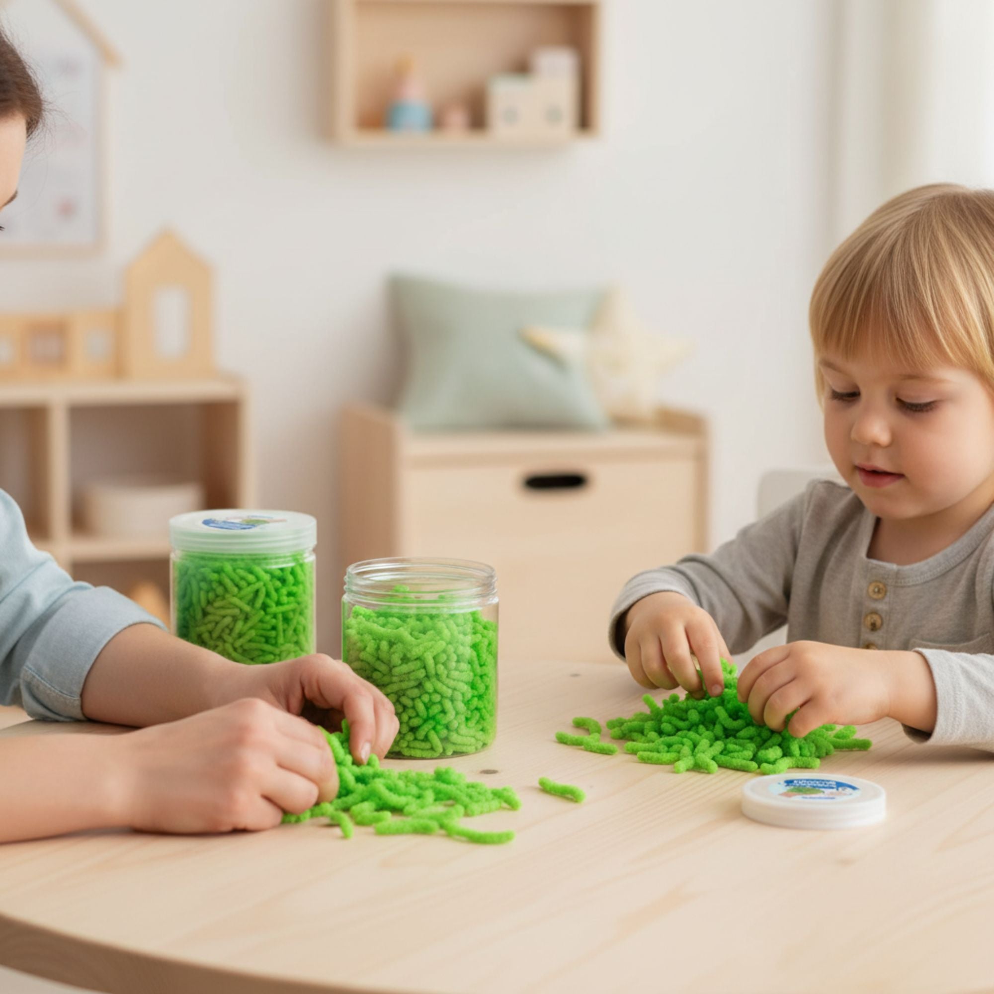 alldoro - Fidget: Squishy Worms grün