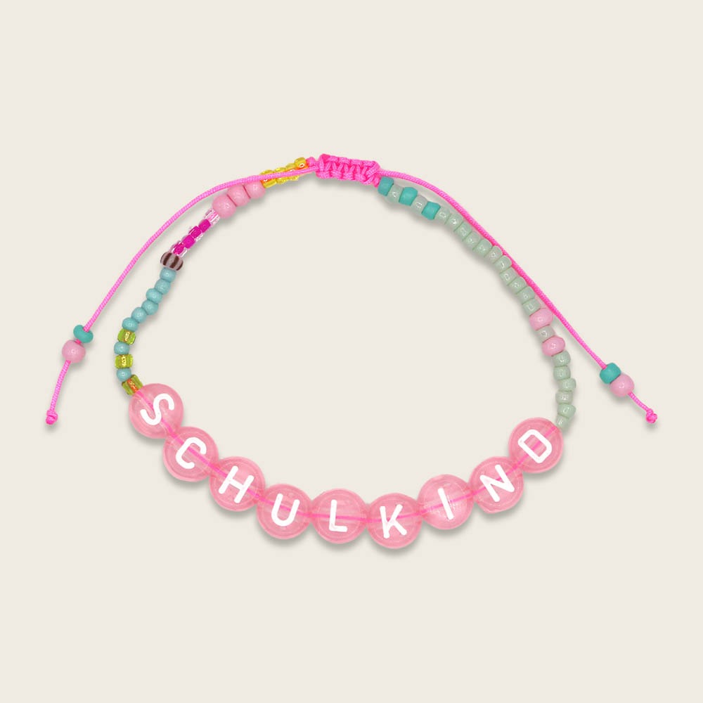 ava&yves - Armband Schulkind Rosa Perlen