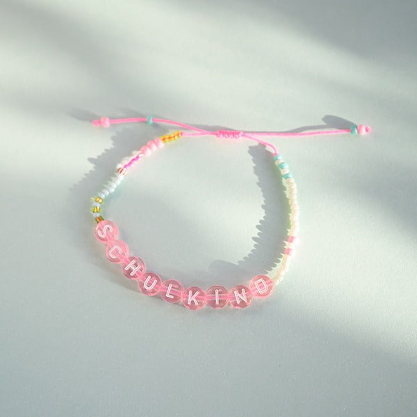 ava&yves - Armband Schulkind Rosa Perlen