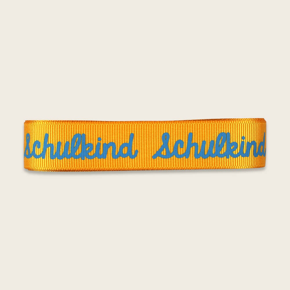 ava&yves - Geschenkband-Set Schulkind Gelb