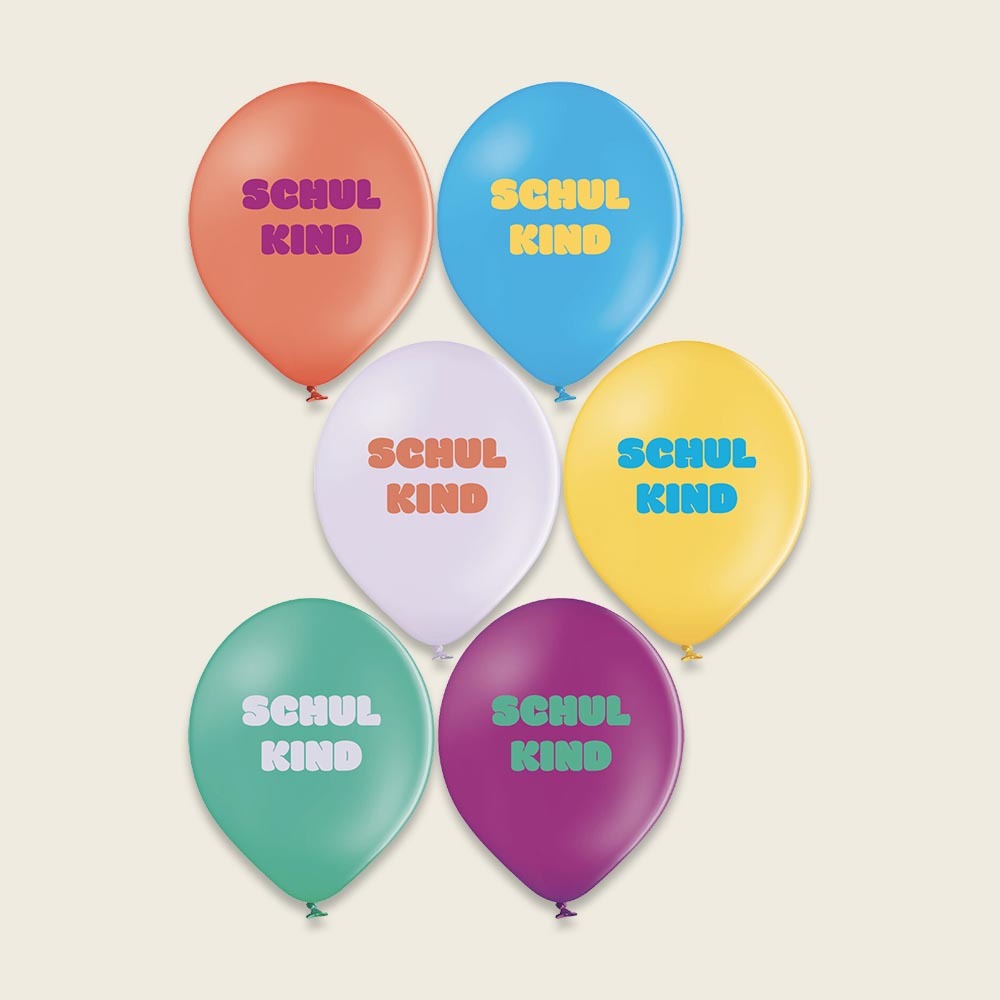 ava&yves - Ballons Schulkind 12er Pack