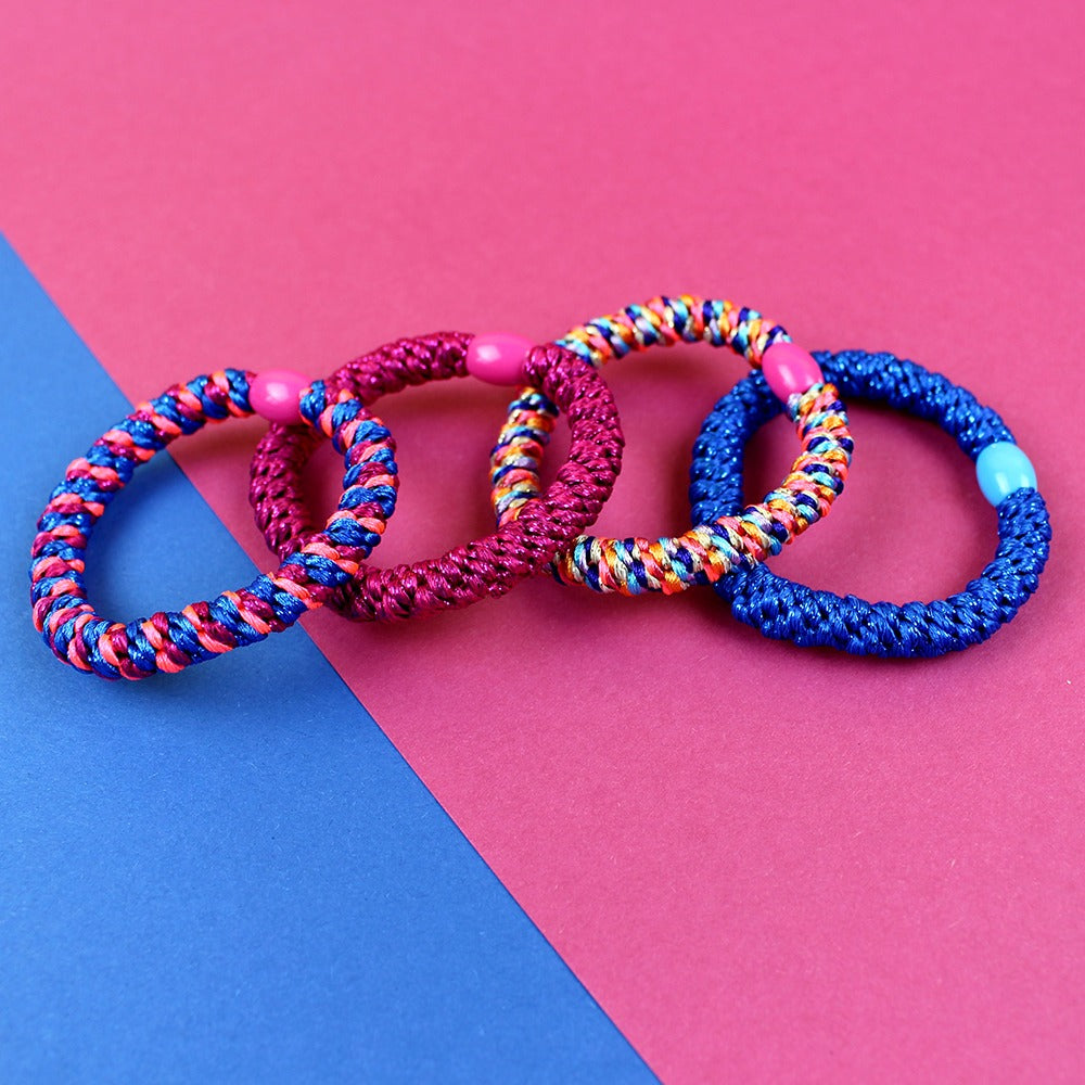 ava&yves - Haargummi-Set Pink/Blau