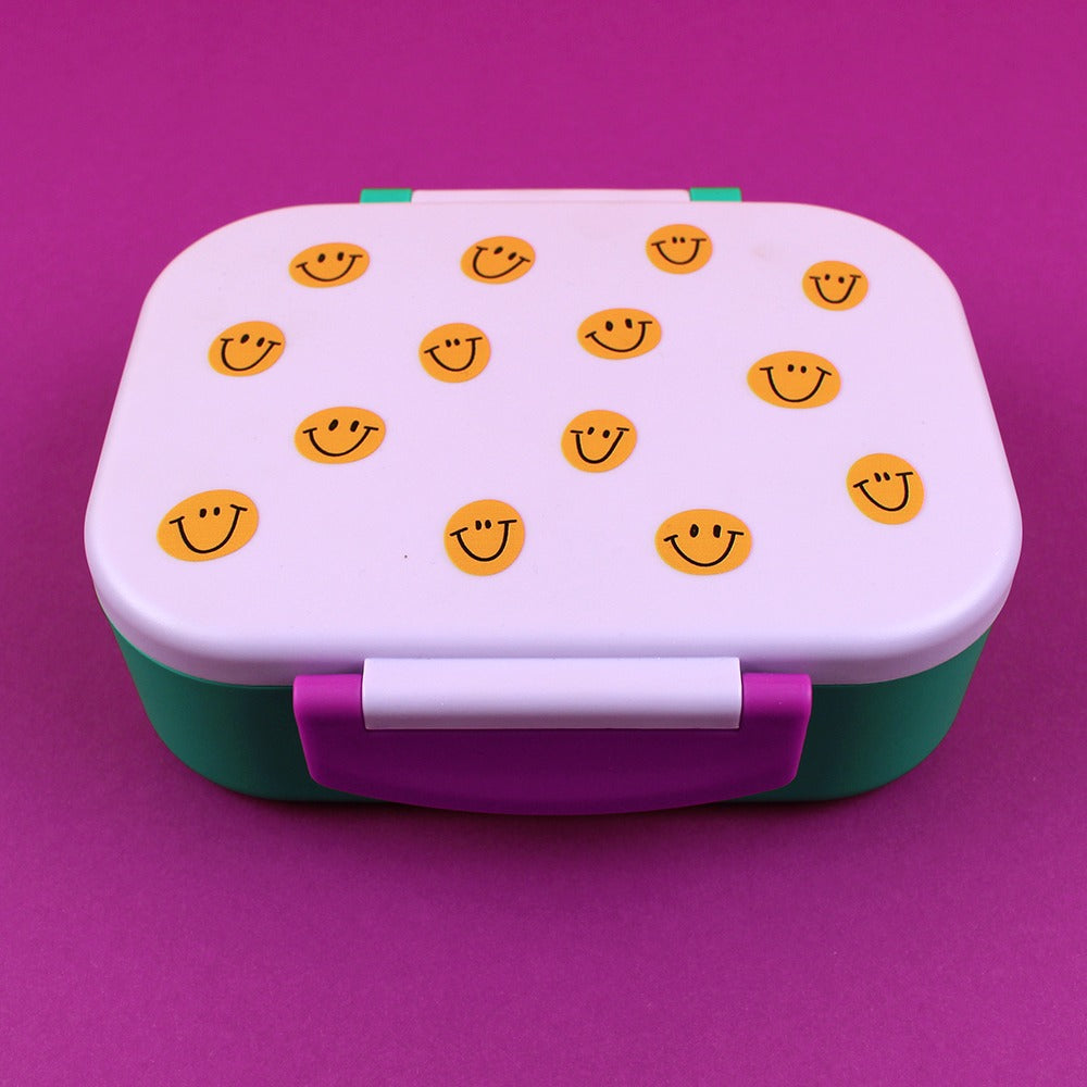 ava&yves - Lunchbox Smiley Flieder/Grün