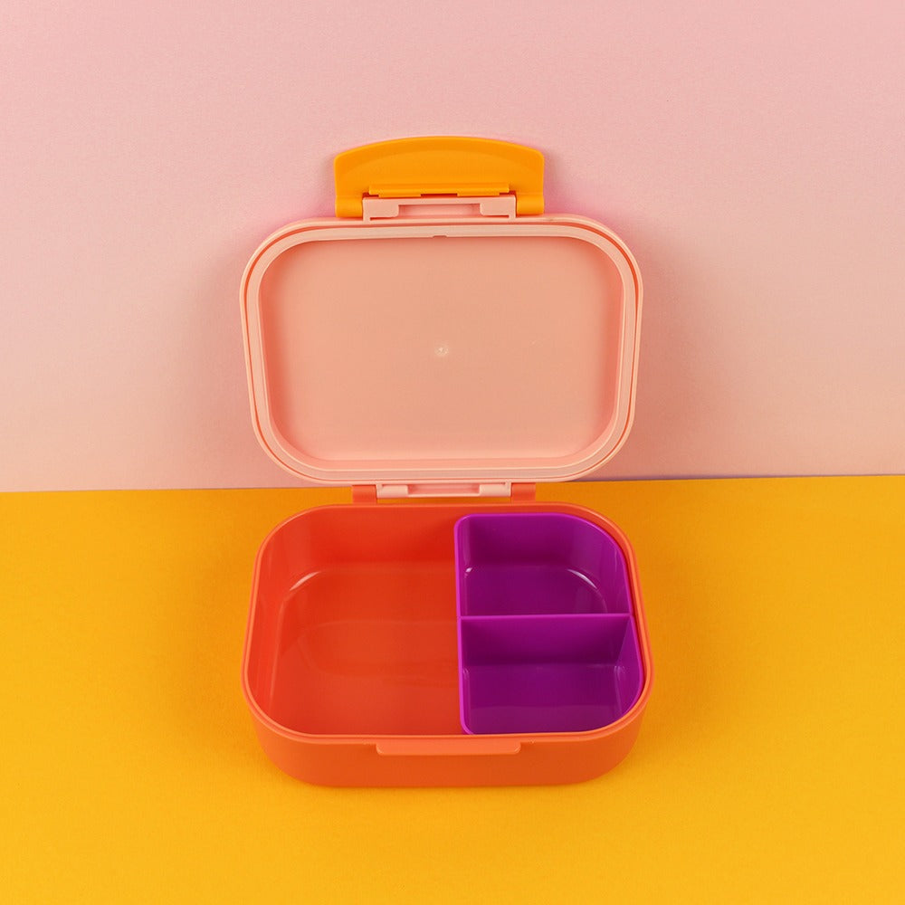 ava&yves - Lunchbox Smiley Rosa/Rot