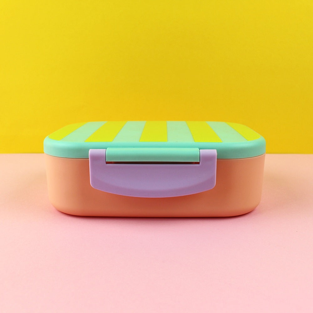 ava&yves - Lunchbox Streifen Mint/Gelb/Apricot
