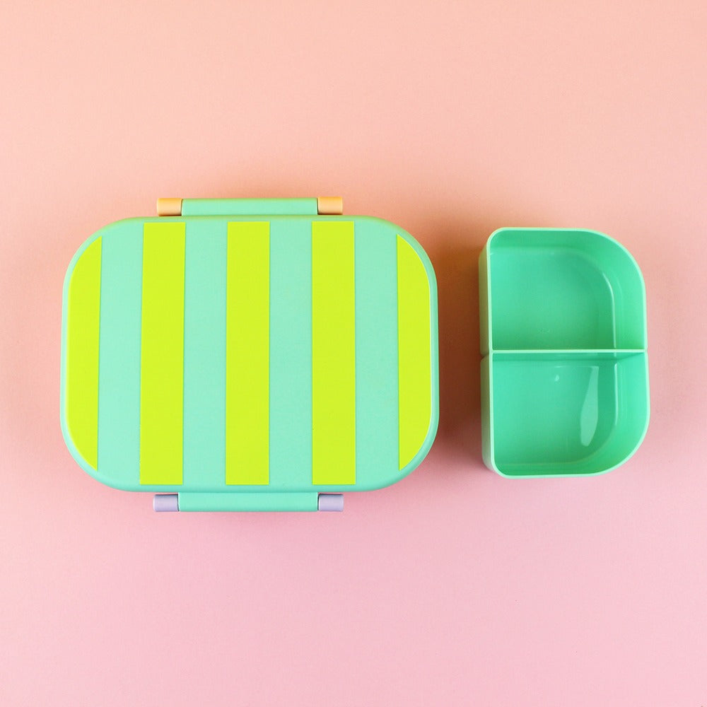 ava&yves - Lunchbox Streifen Mint/Gelb/Apricot