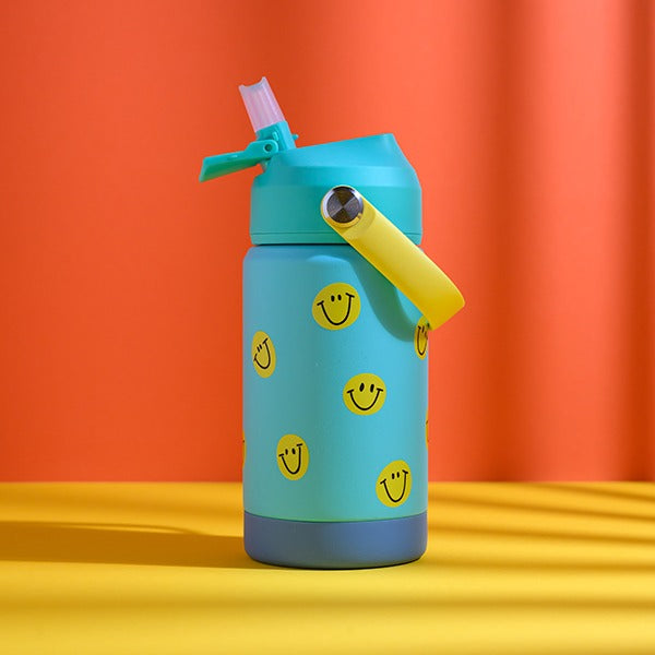 ava&yves - Trinkflasche Smiley Türkis 350ml