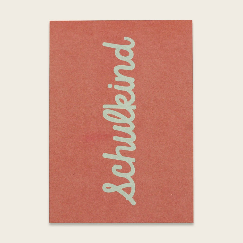 ava&yves - Postkarte Schulkind Rosa/Blau