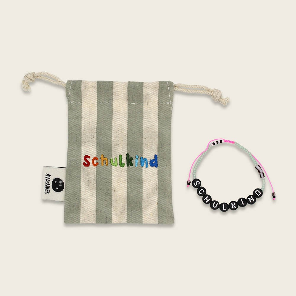 ava&yves - Armband Schulkind Schwarz Perlen