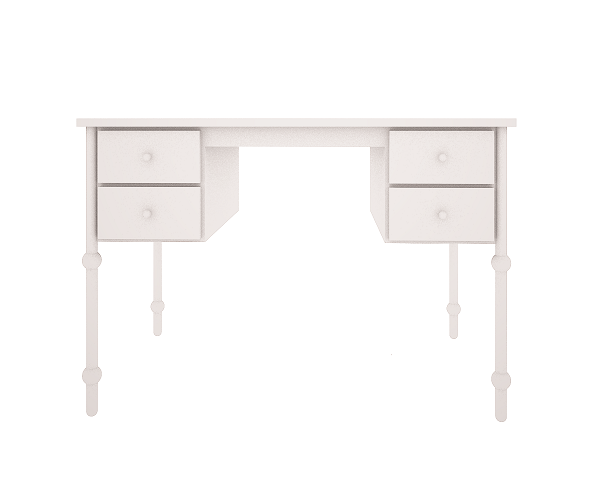 Wood Luck - Schreibtisch Babushka off-white