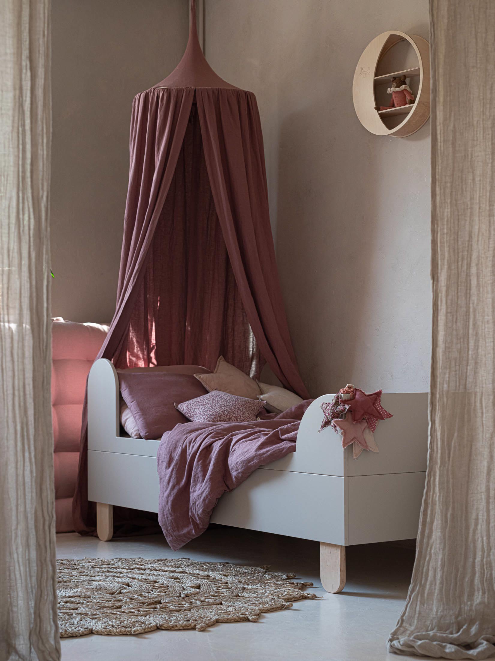 Wood Luck - Bett Basic 80x160 cashmere