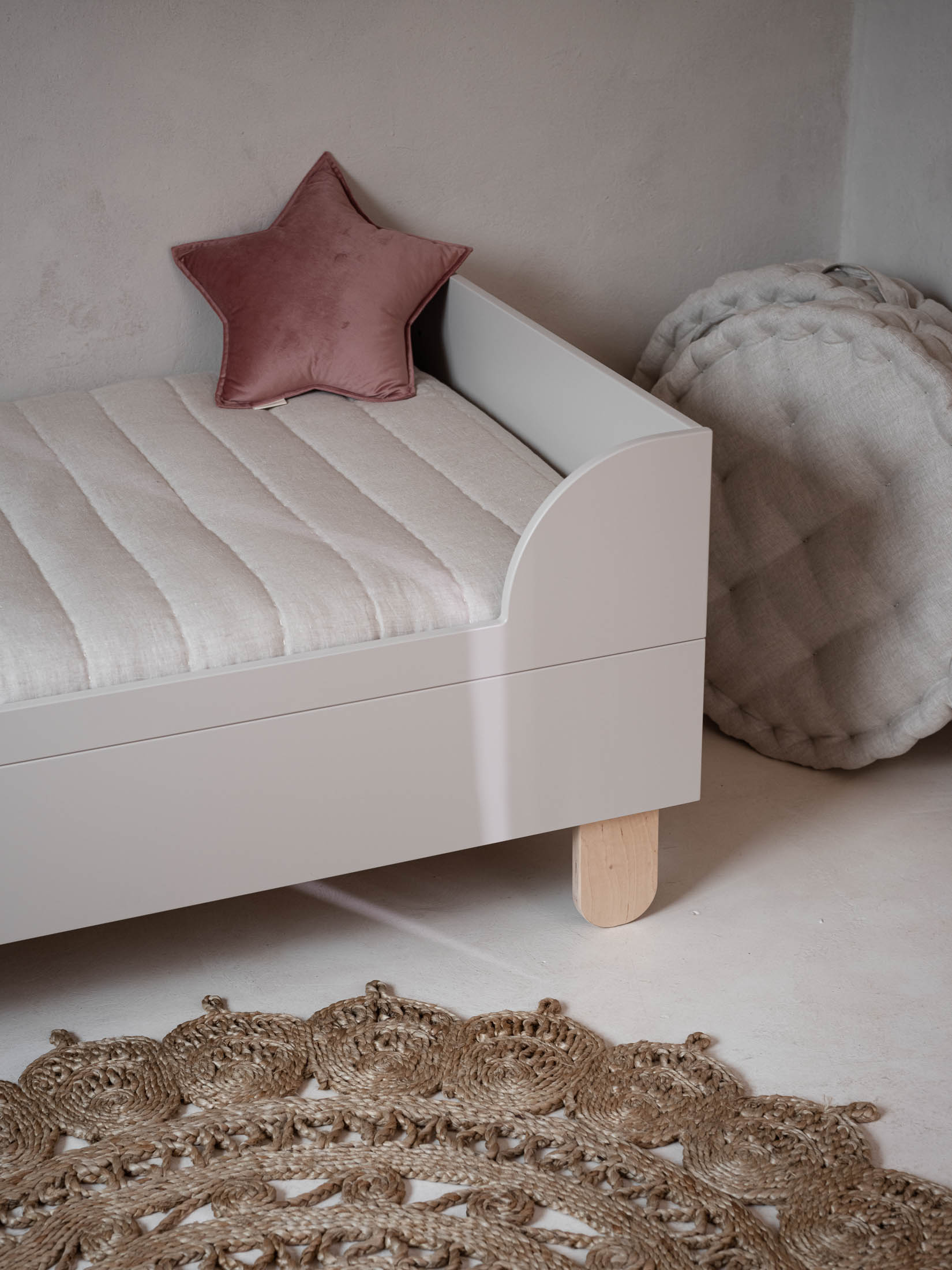 Wood Luck - Bett Basic 80x160 cashmere