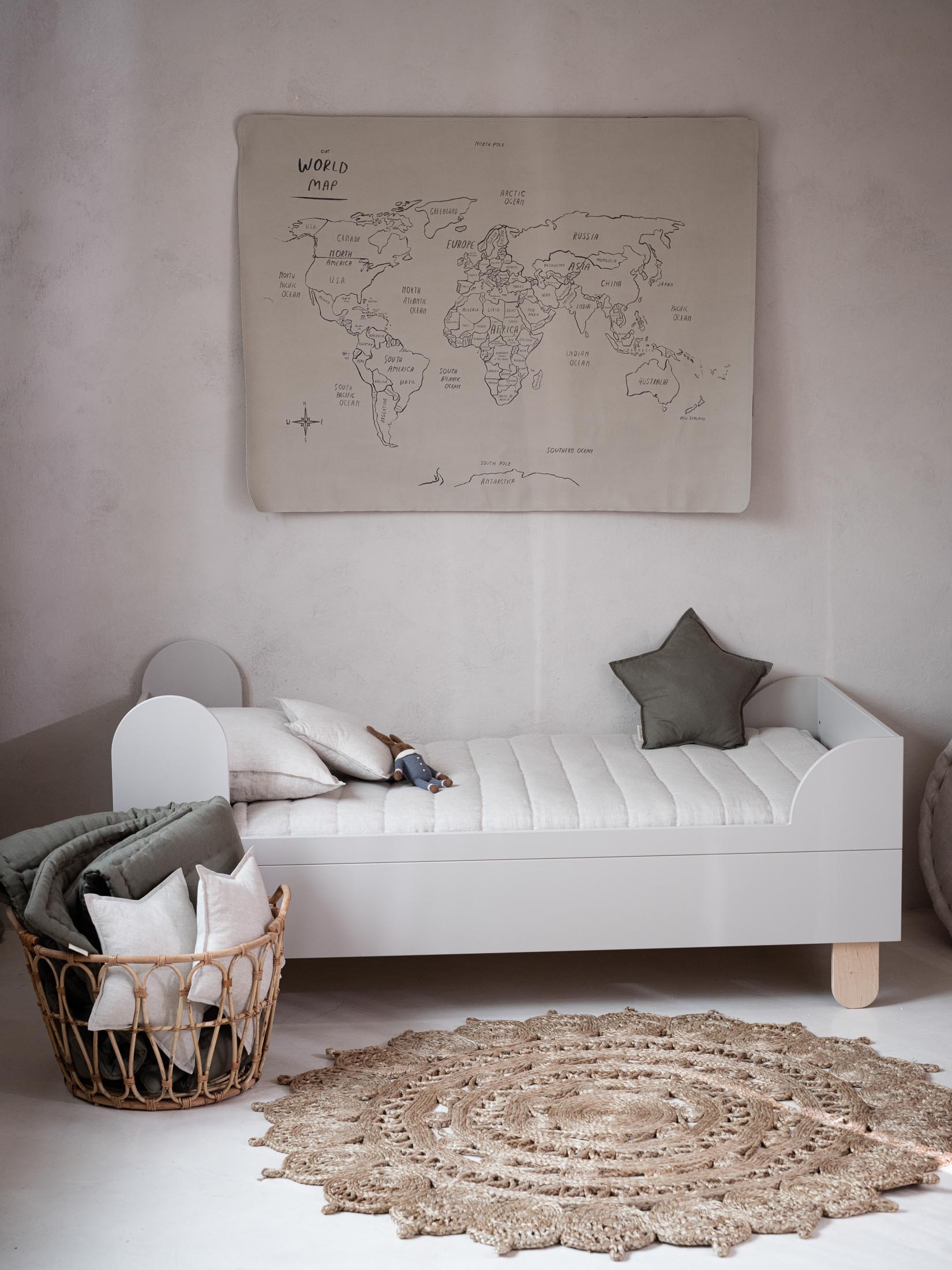 Wood Luck - Bett Basic 80x160 cashmere