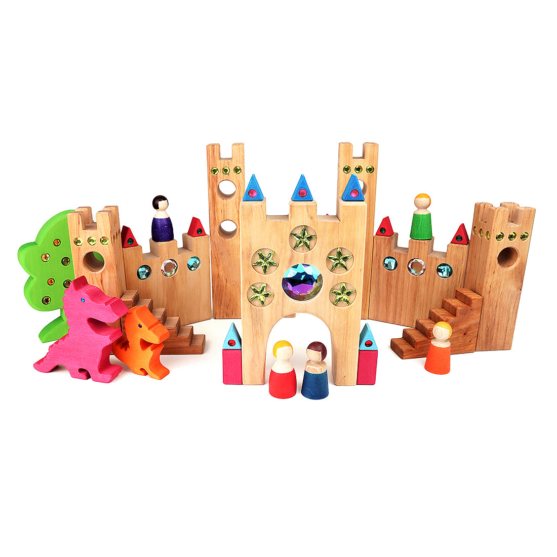 Bauspiel - Märchenschloß groß 16 Teile