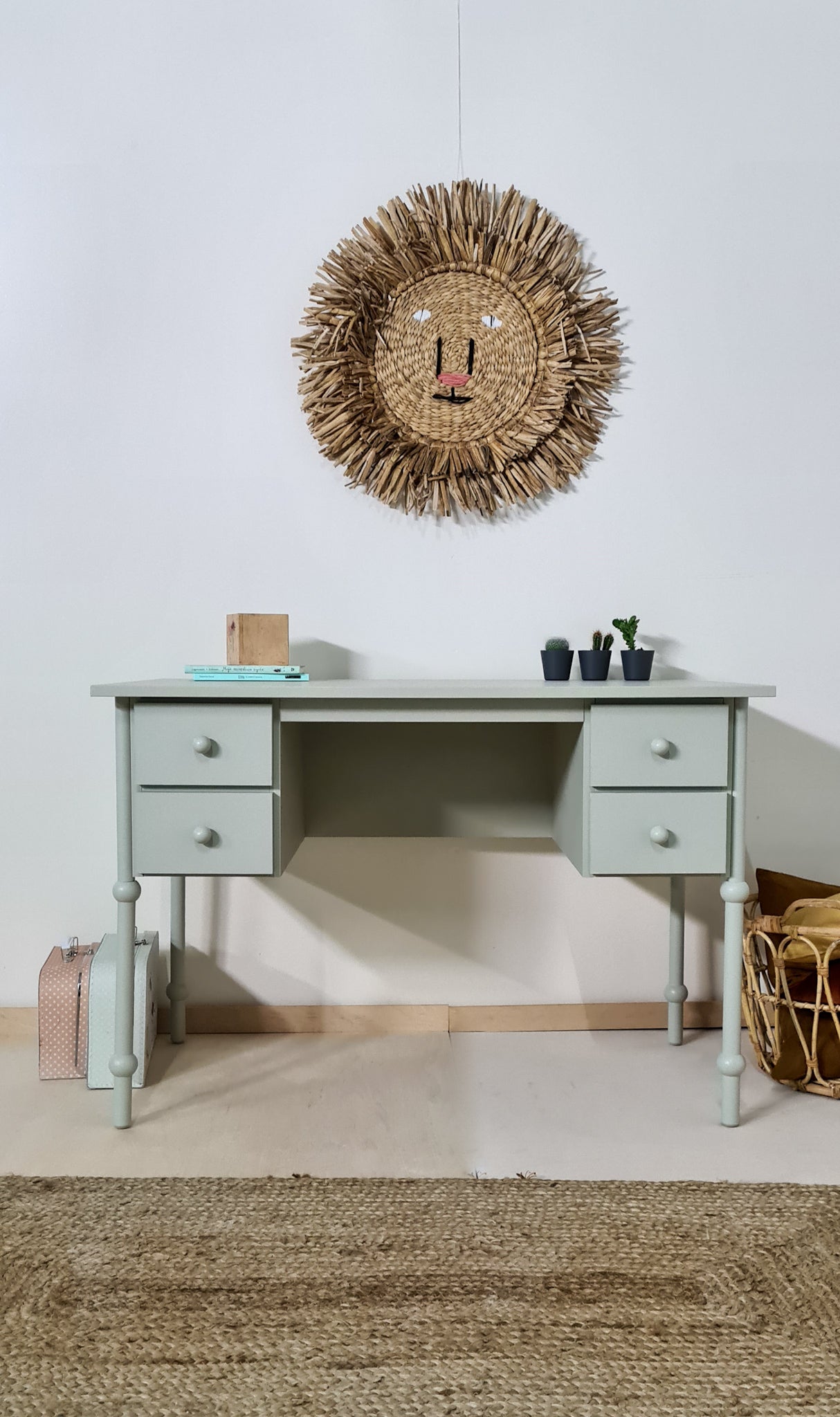 Wood Luck - Schreibtisch Babushka olive