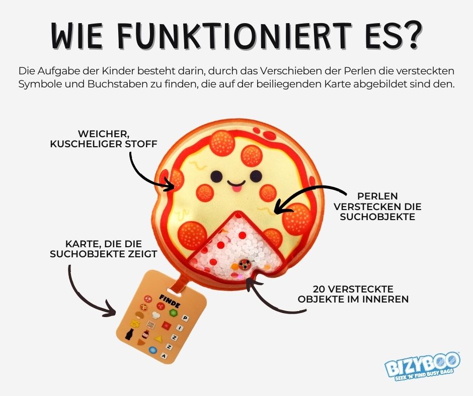 Bizyboo - Sensorikspielzeug Pizza