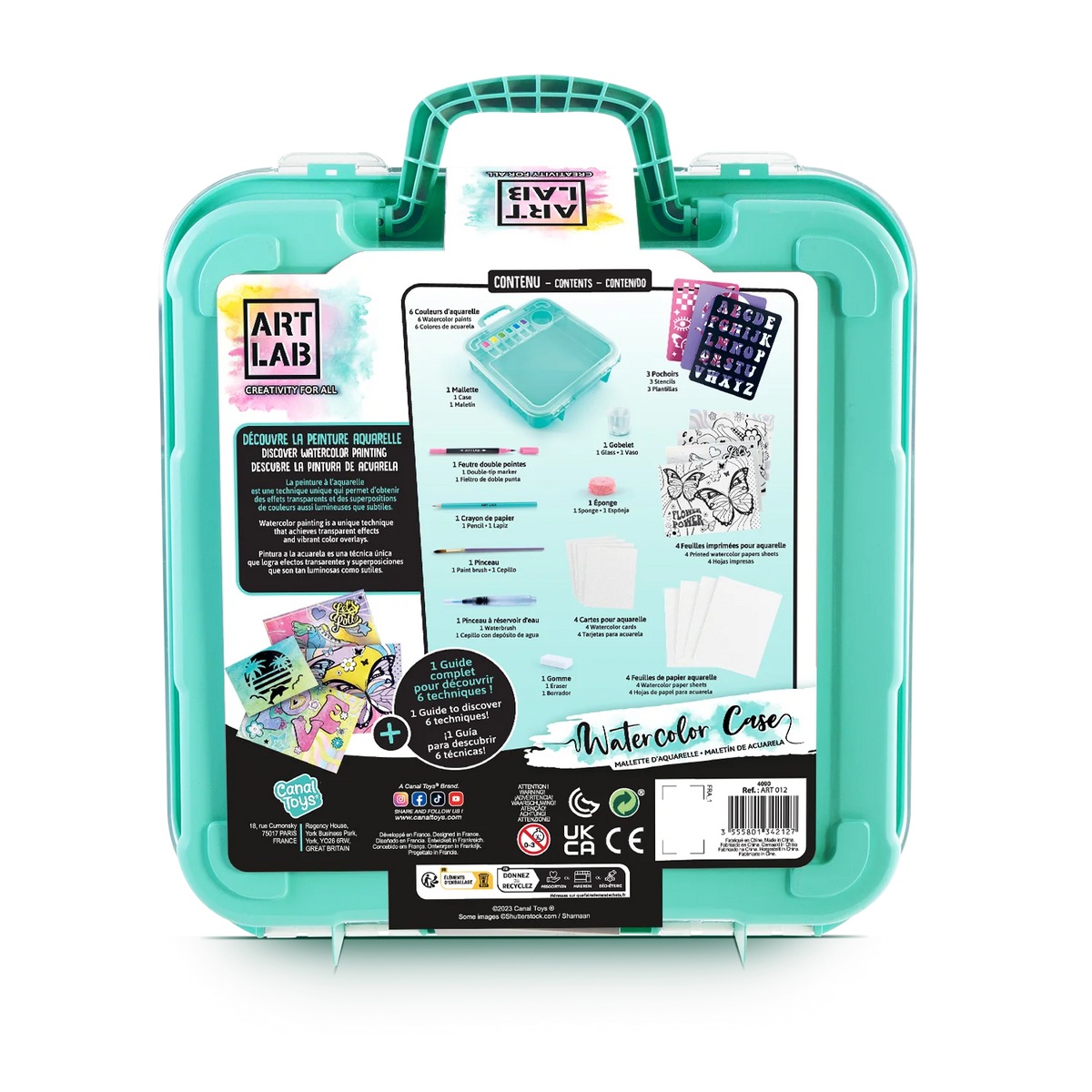 Canal Toys - ARTLAB:   Watercolour Art Case