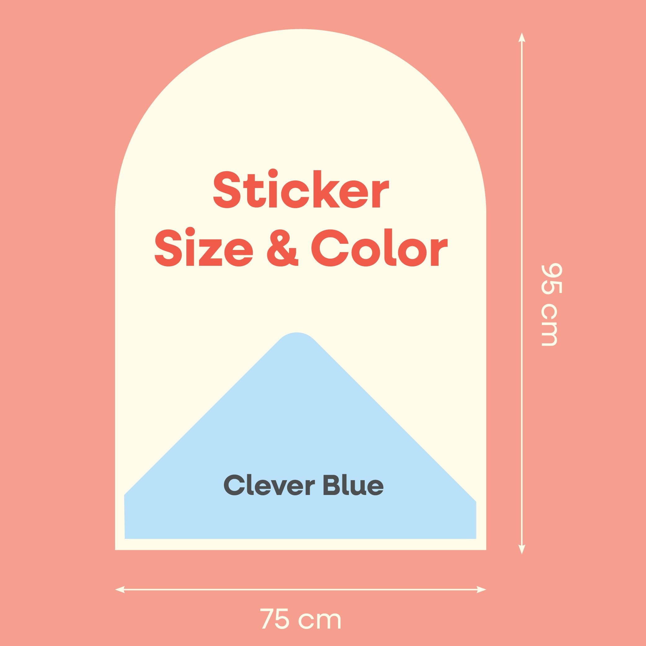 CleverClixx - Magnetischer Wandsticker Clever Blue