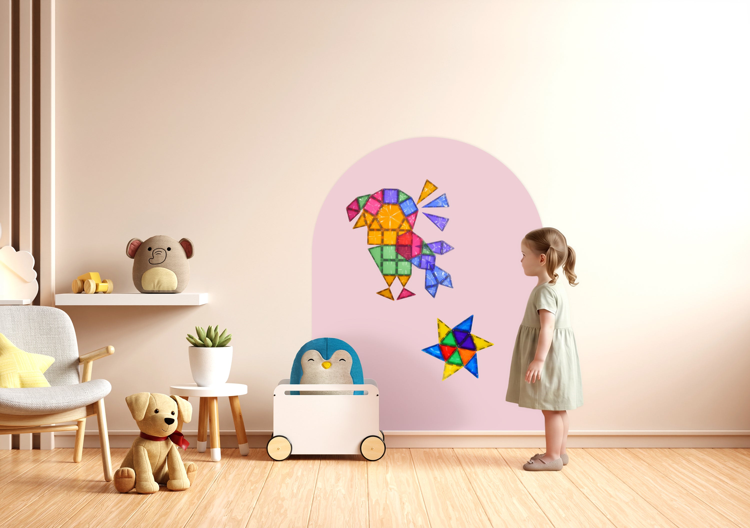 CleverClixx - Magnetischer Wandsticker Dream Pink