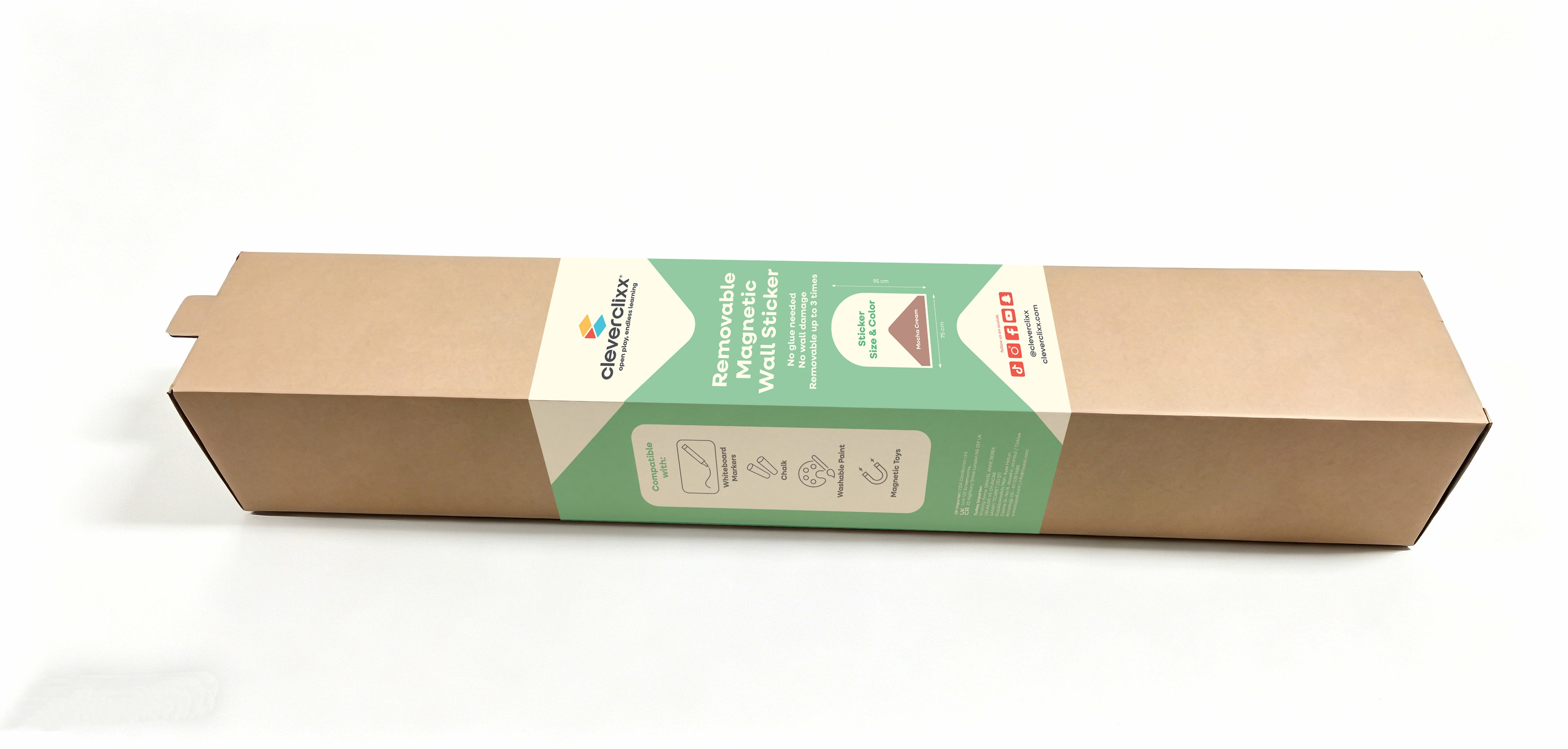CleverClixx - Magnetischer Wandsticker Mocha Cream