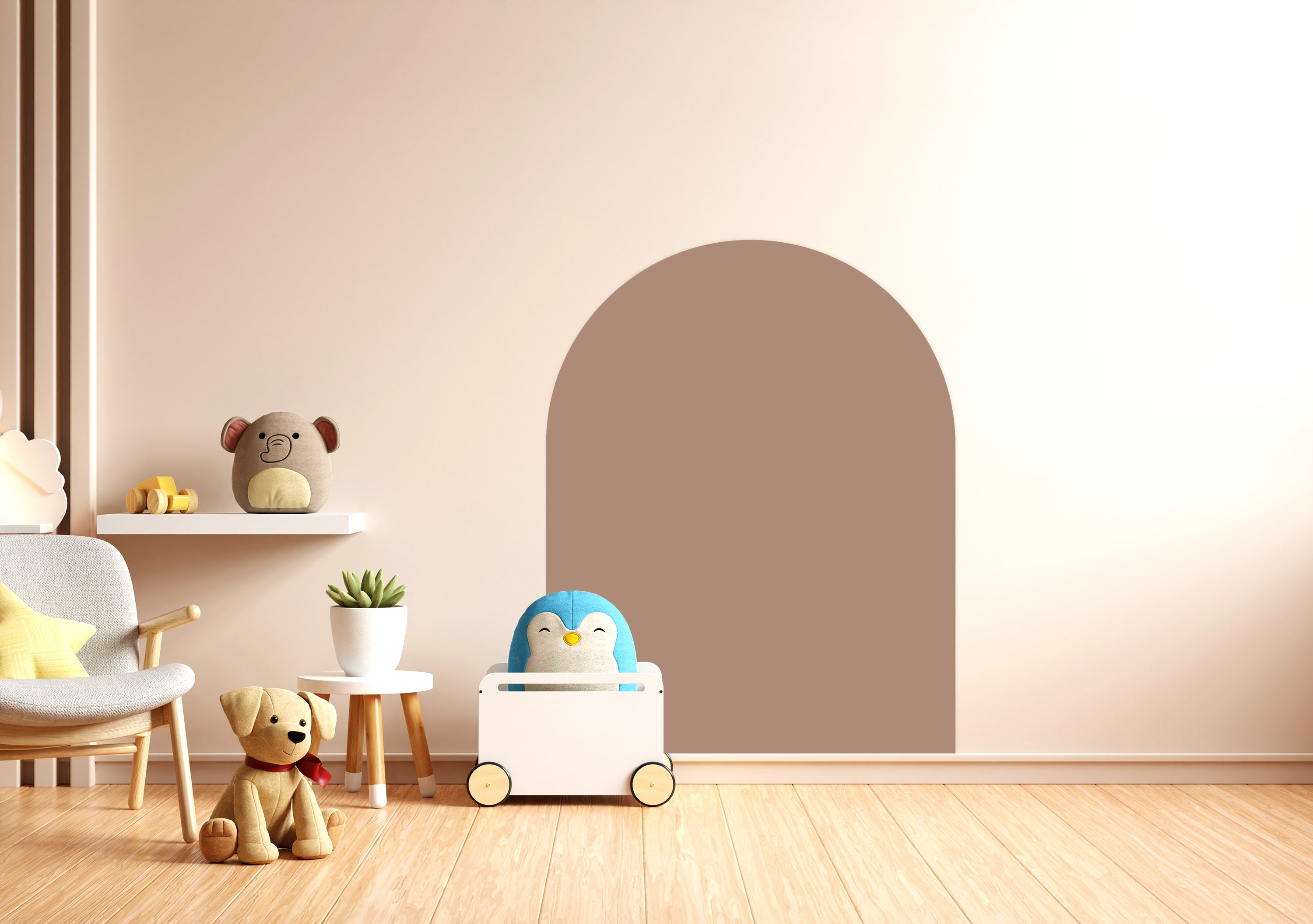 CleverClixx - Magnetischer Wandsticker Mocha Cream