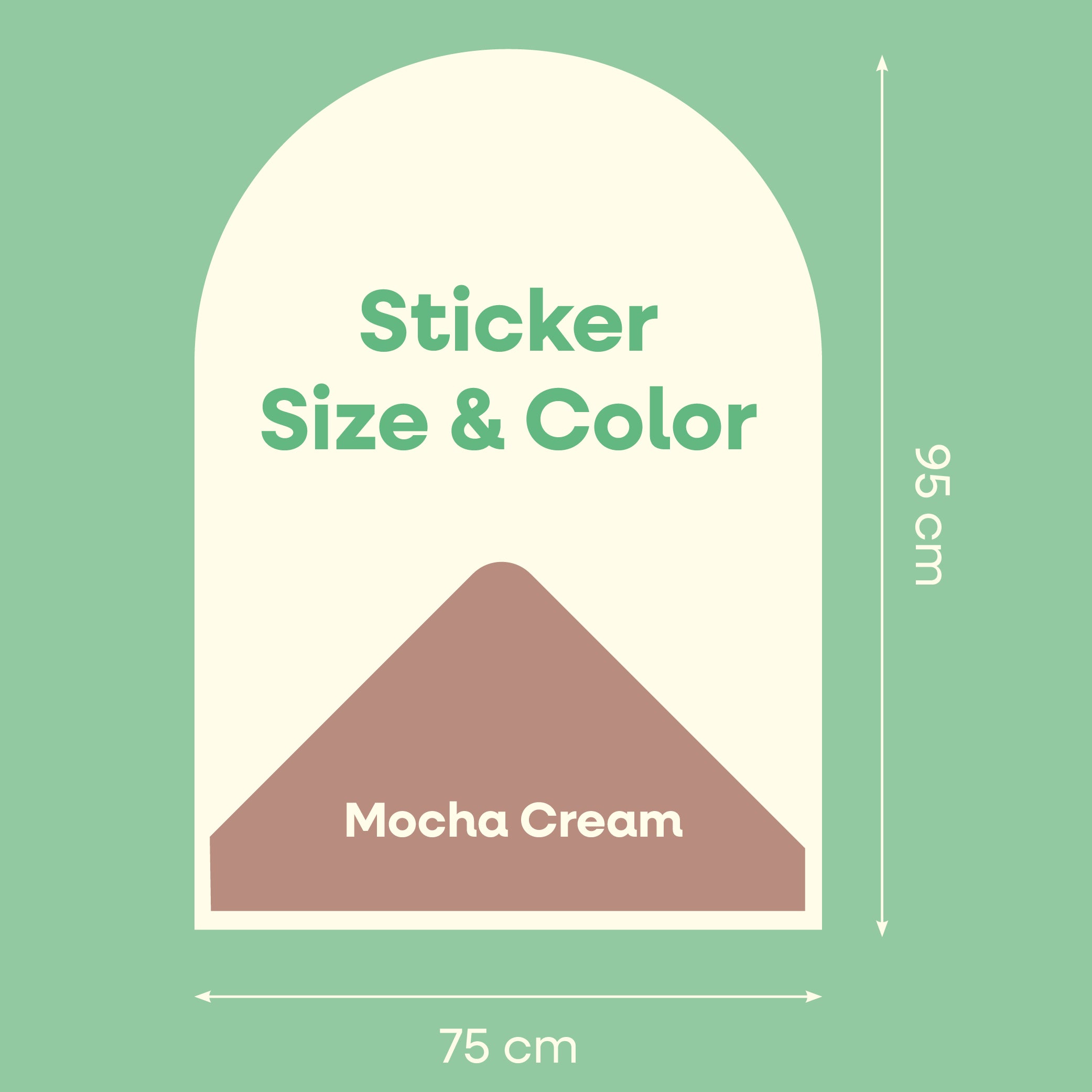 CleverClixx - Magnetischer Wandsticker Mocha Cream