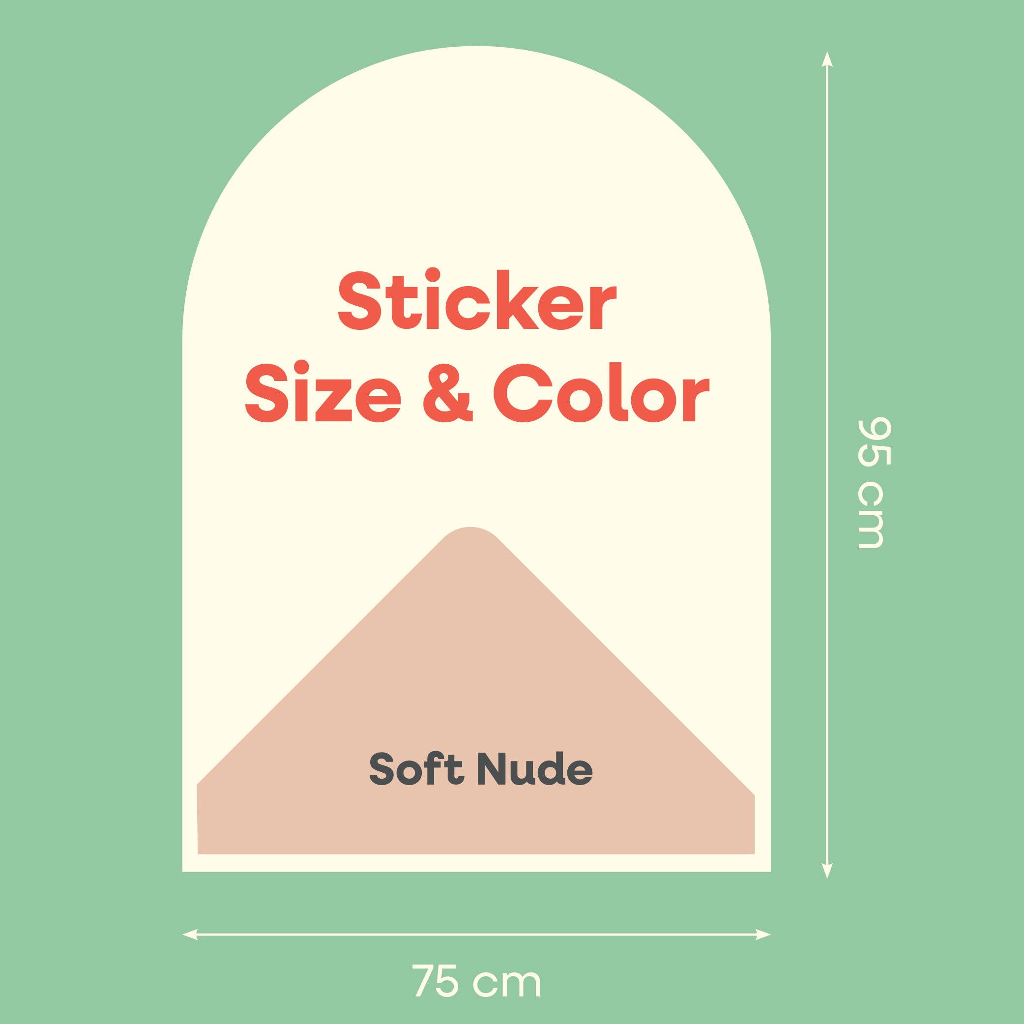 CleverClixx - Magnetischer Wandsticker Soft Nude