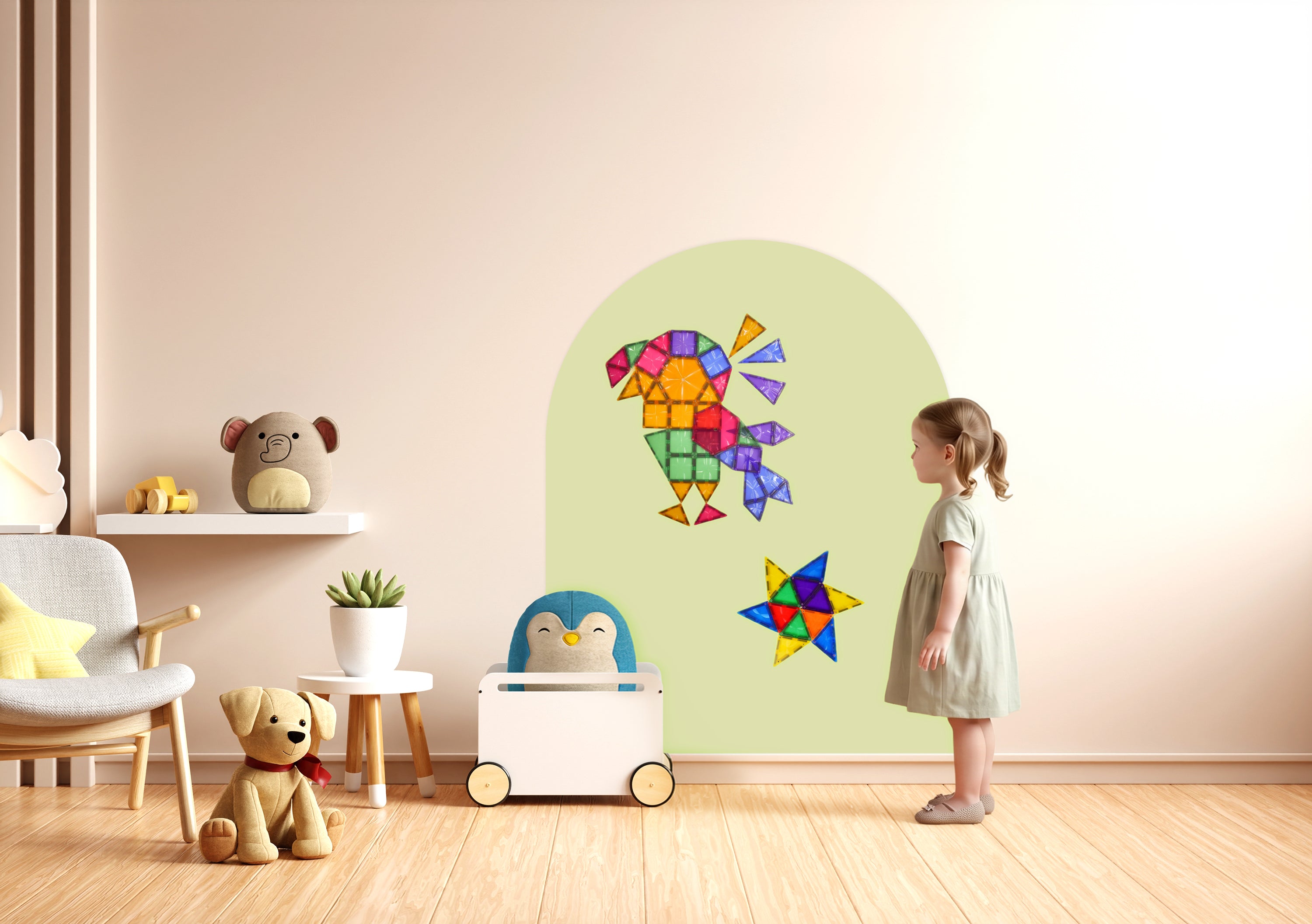 CleverClixx - Magnetischer Wandsticker Soft Olive