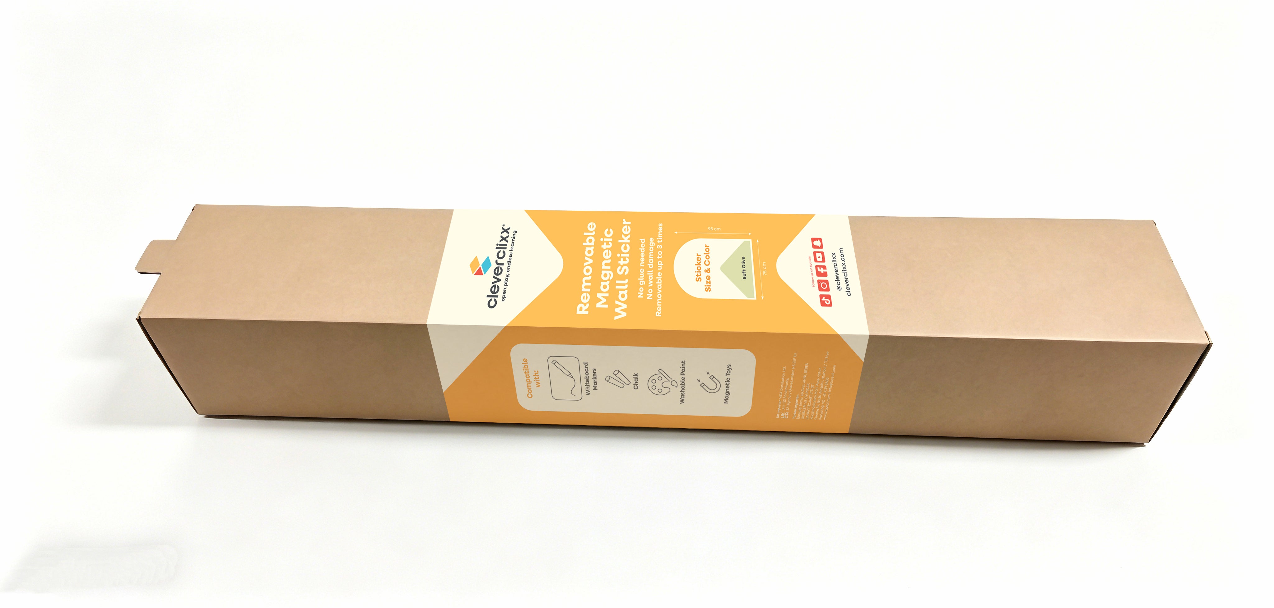 CleverClixx - Magnetischer Wandsticker Soft Olive