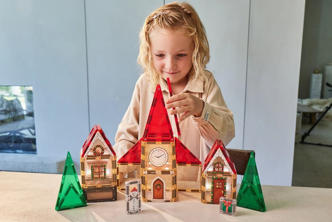 CleverClixx - Adventskalender Magnetbausteine Weihnachtsstadt