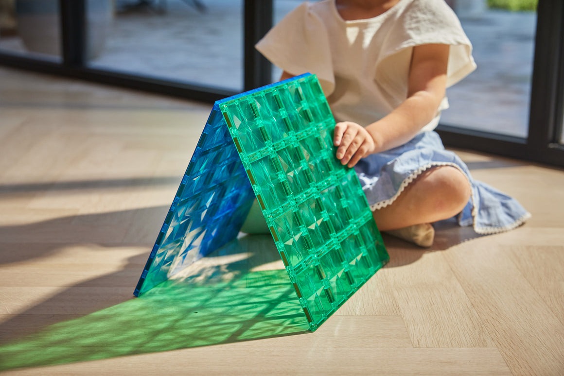 CleverClixx - Magnetbausteine Big Plates Blue Green