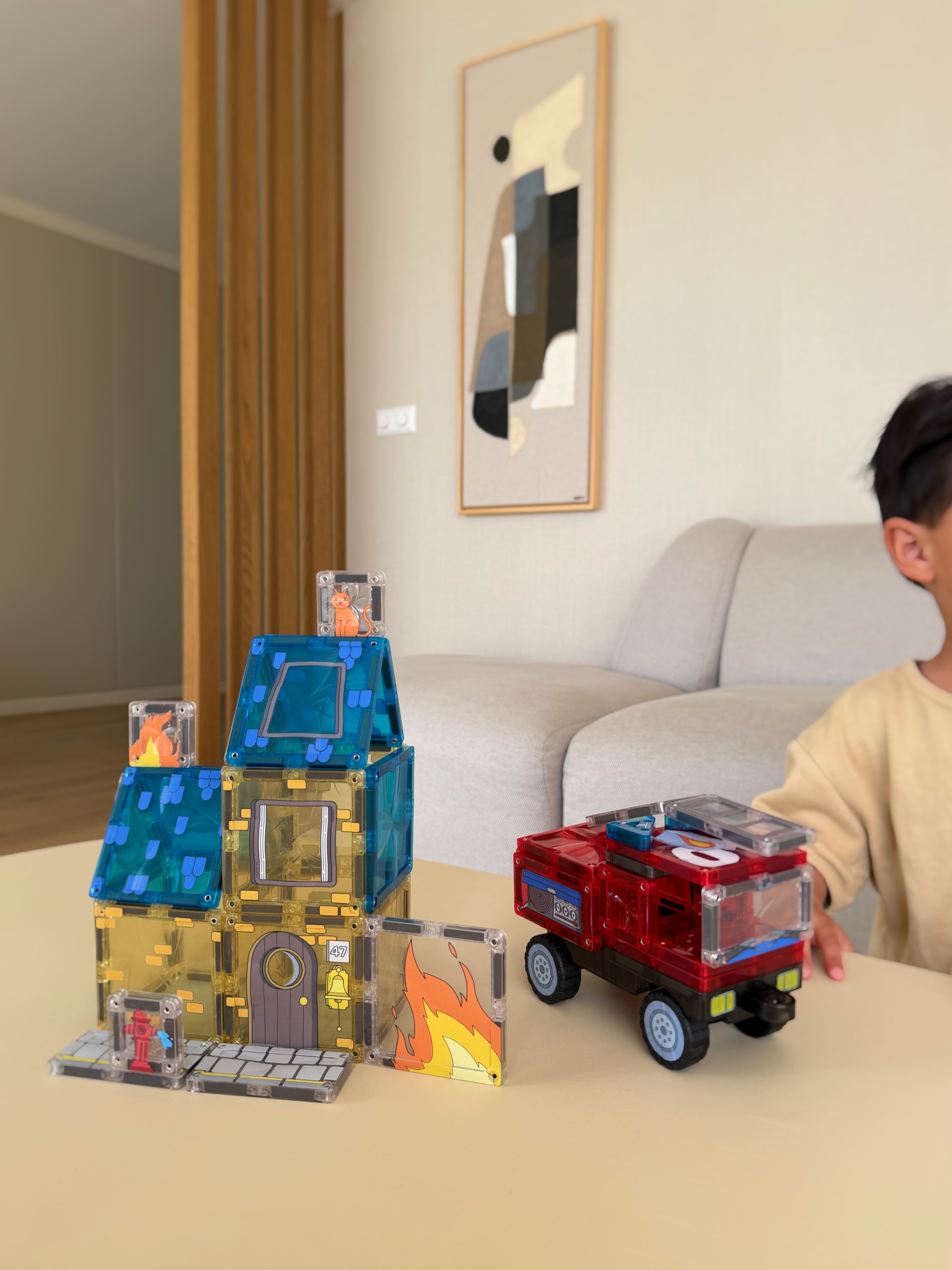 CleverClixx - Magnetbausteine Fire Rescue Pack