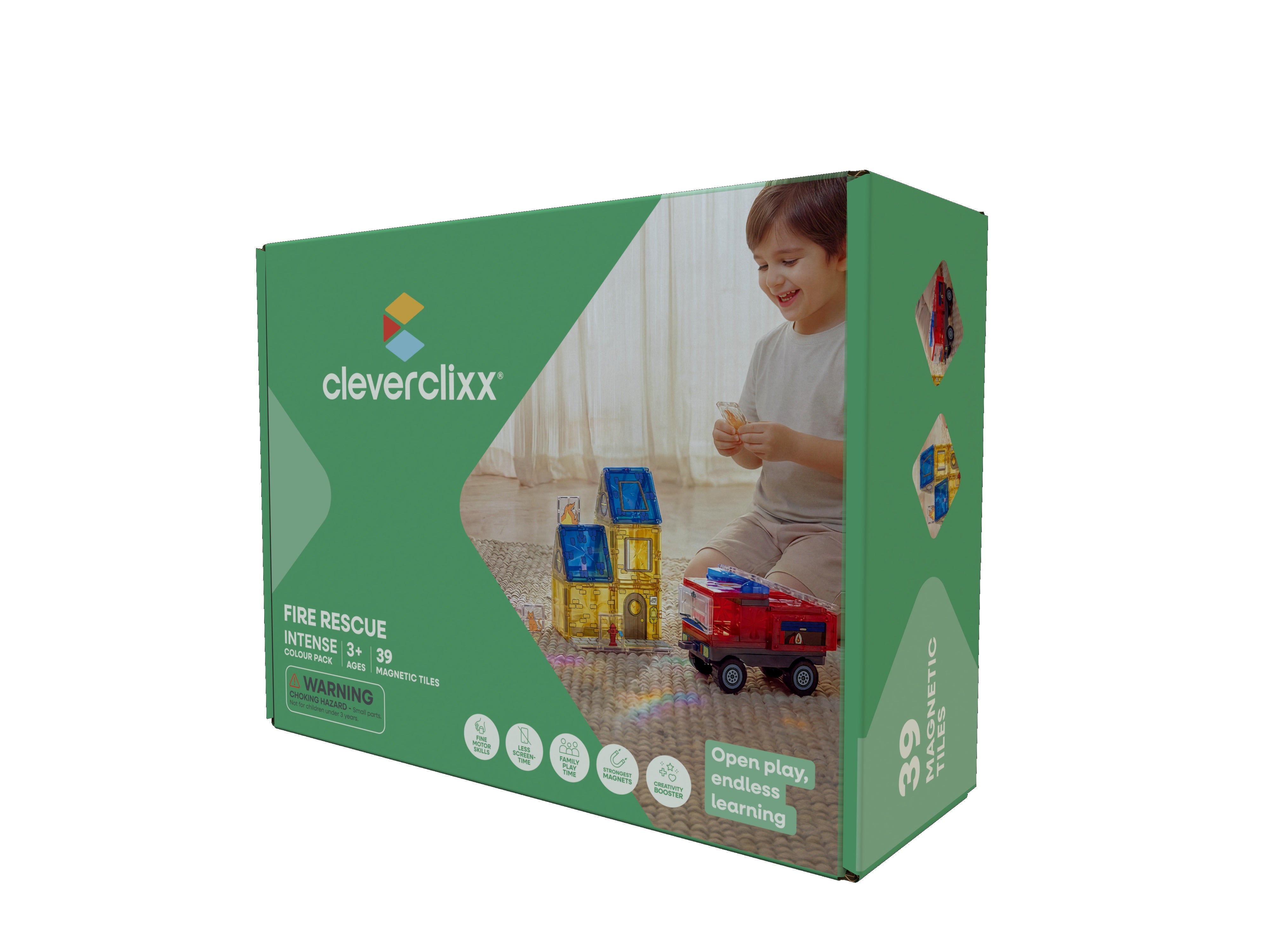 CleverClixx - Magnetbausteine Fire Rescue Pack