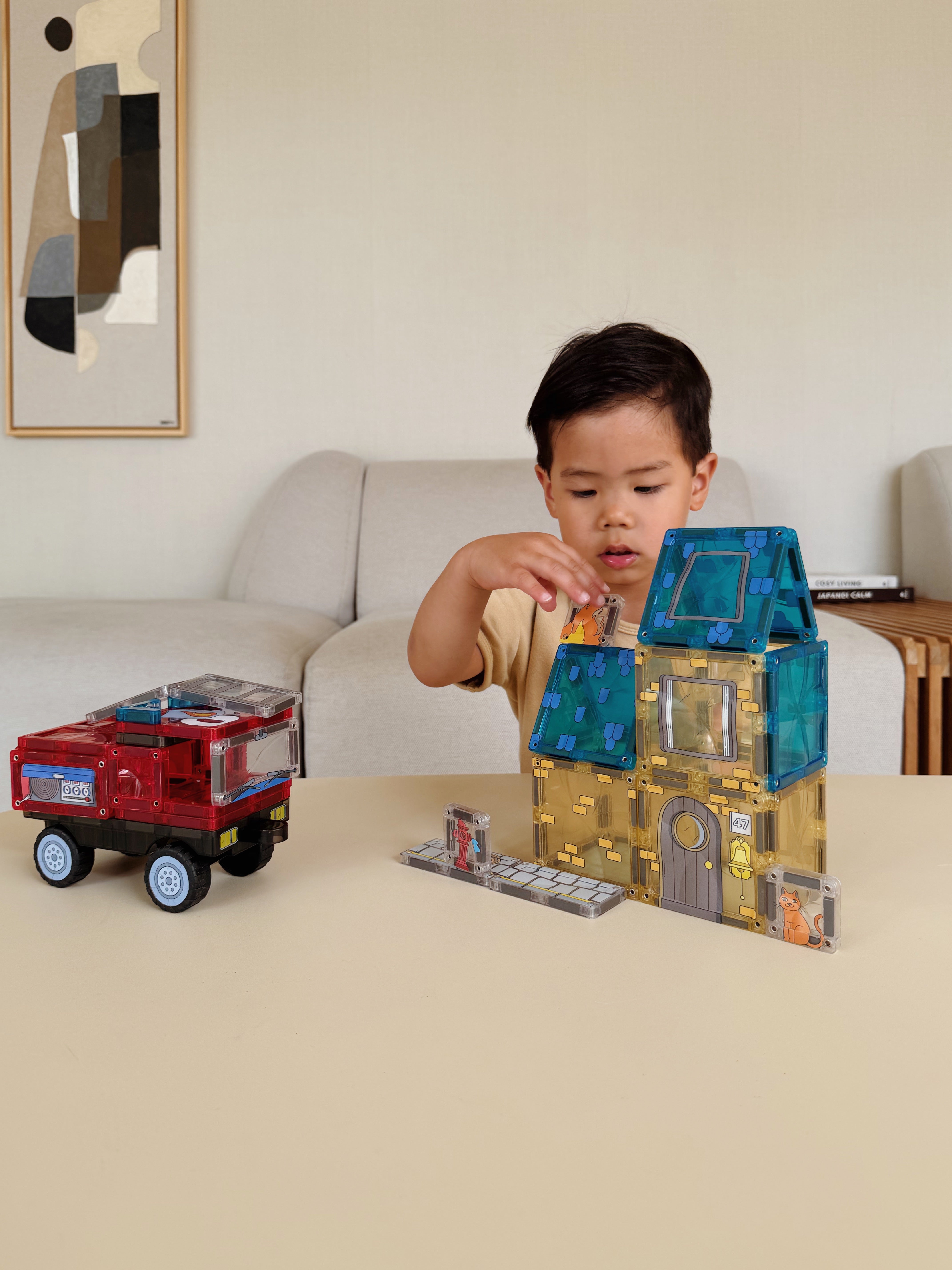 CleverClixx - Magnetbausteine Fire Rescue Pack