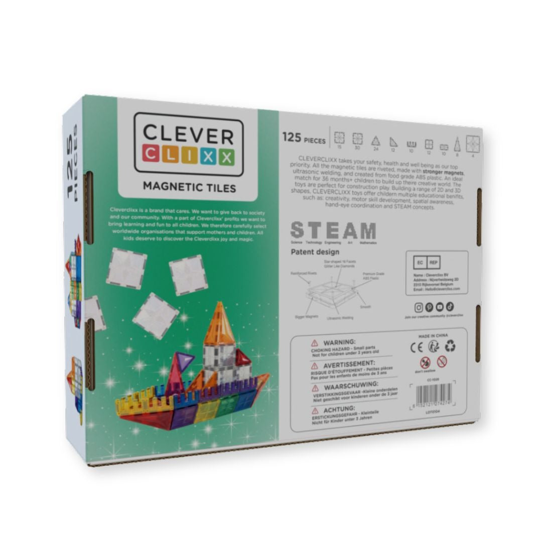 CleverClixx - Magnetbausteine Inventive Pack Intense 110-tlg. + 15 GRATIS