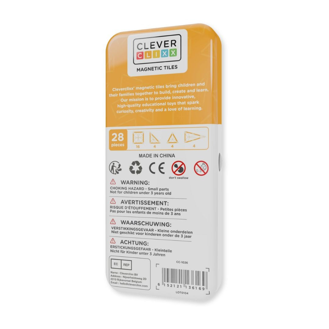 CleverClixx - Magnetbausteine Mini Pack Intense 28-tlg.