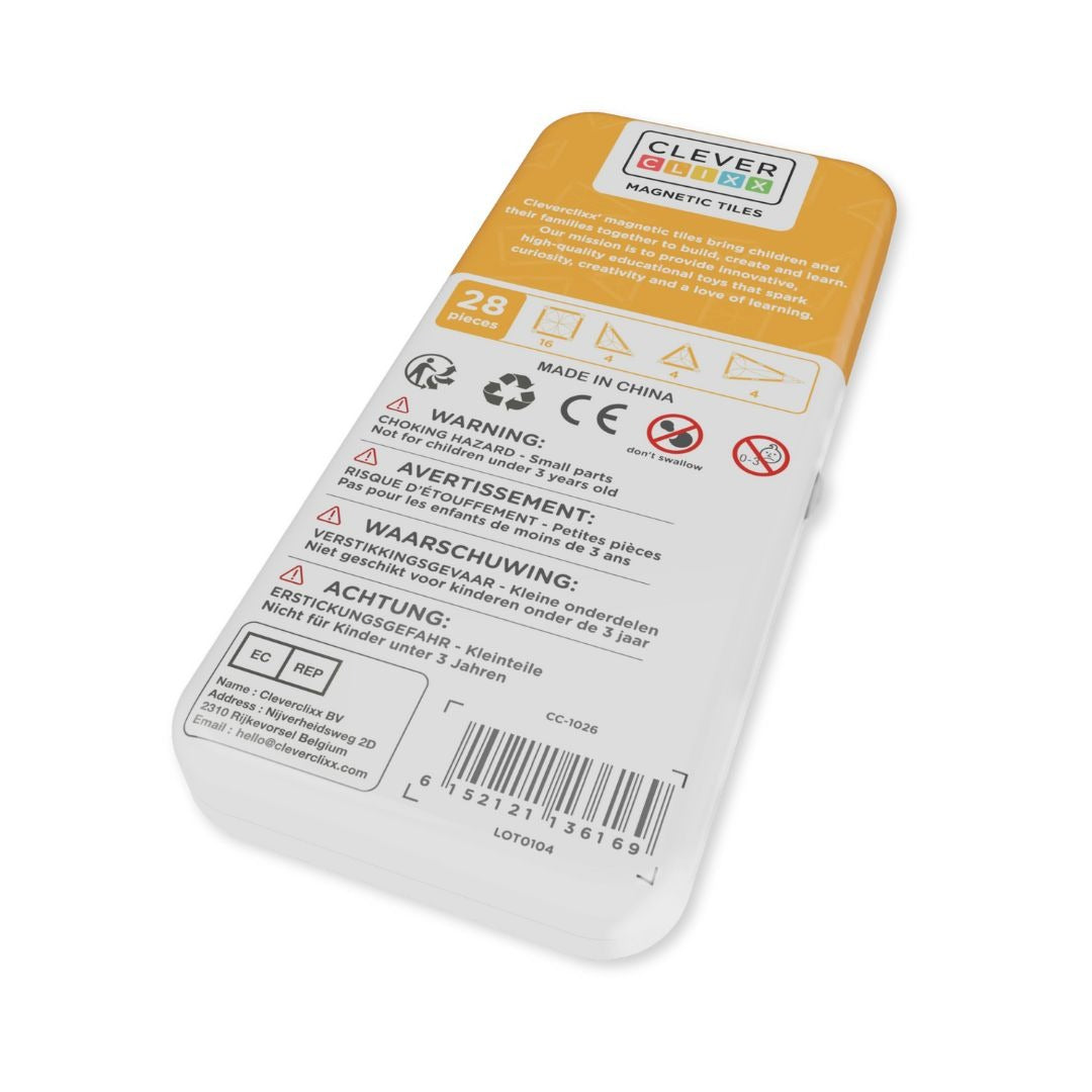 CleverClixx - Magnetbausteine Mini Pack Intense 28-tlg.