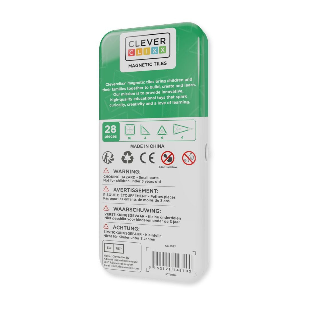 CleverClixx - Magnetbausteine Mini Pack Pastel 28-tlg.