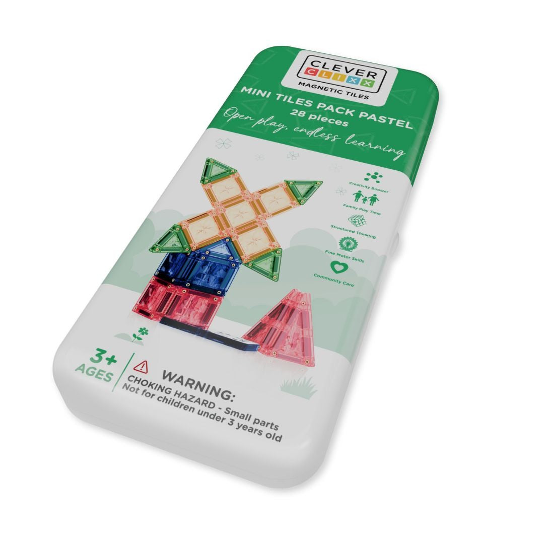 CleverClixx - Magnetbausteine Mini Pack Pastel 28-tlg.