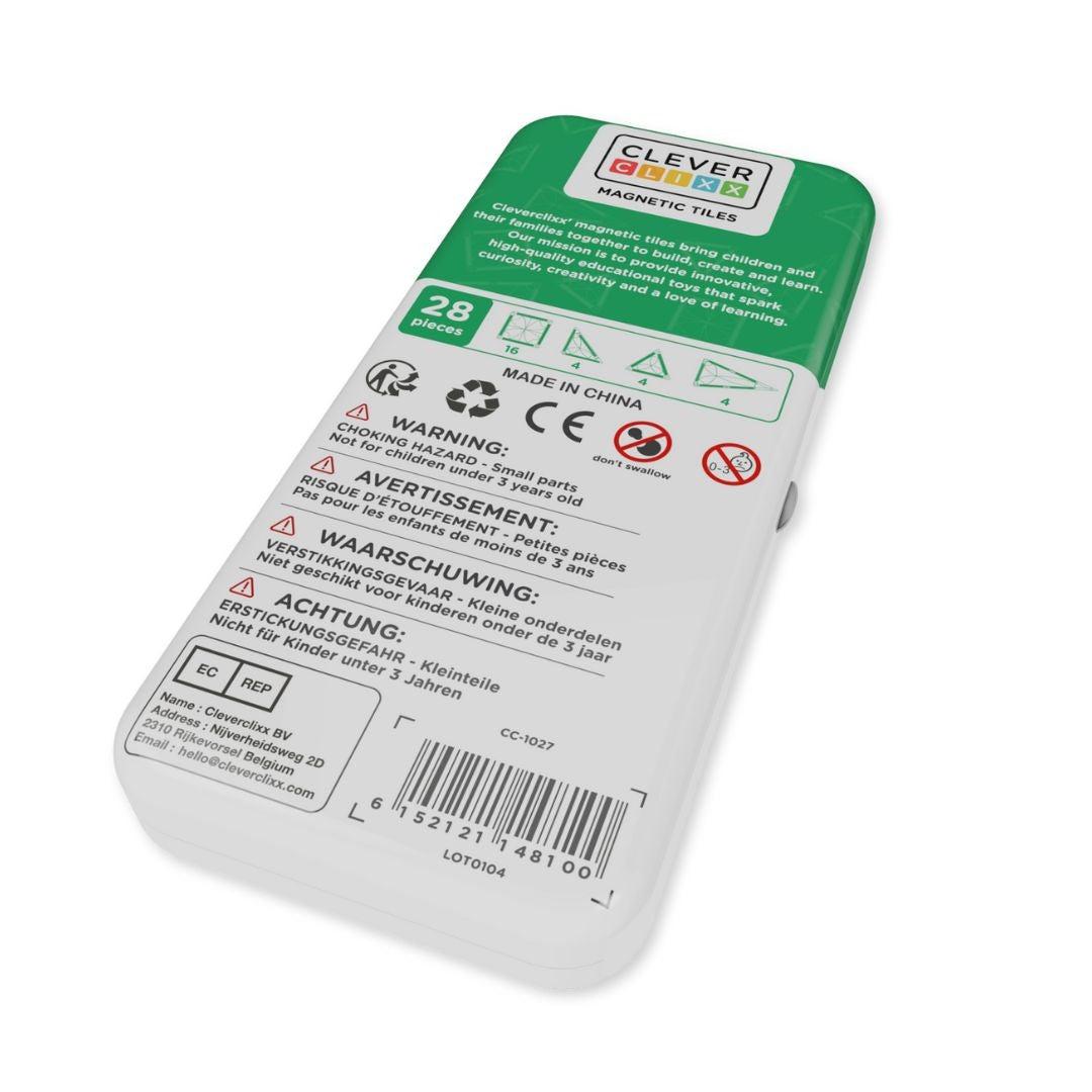 CleverClixx - Magnetbausteine Mini Pack Pastel 28-tlg.