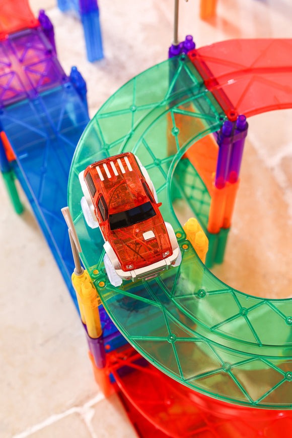 CleverClixx - Spielzeugauto Race Track Car Red