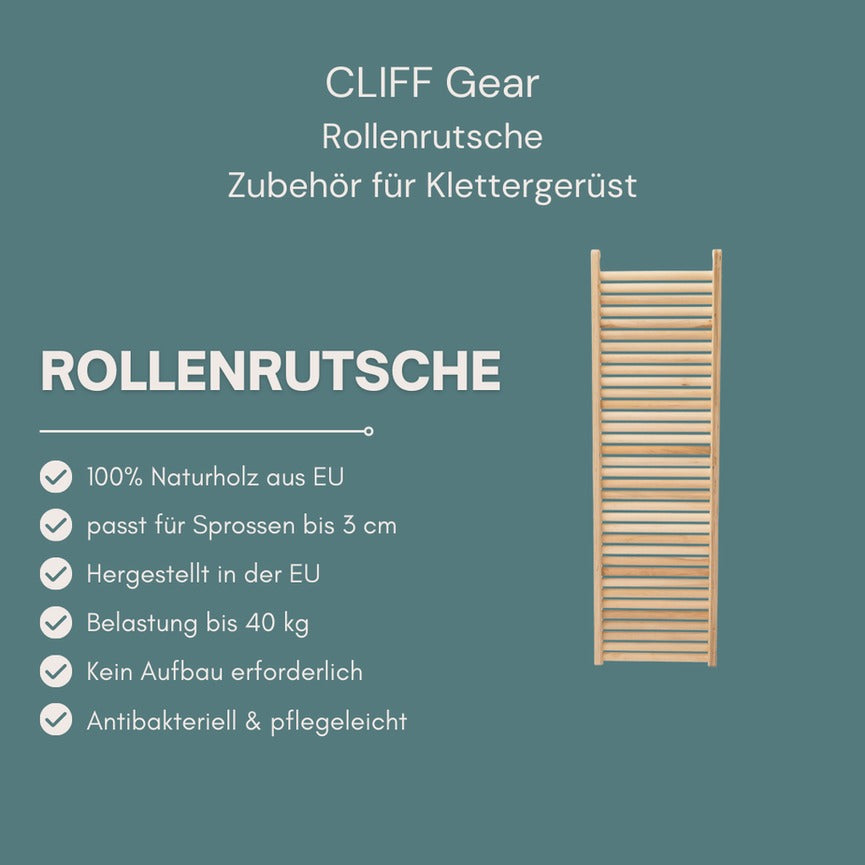 CLIFF - Rollenrutsche für Klettergerüst