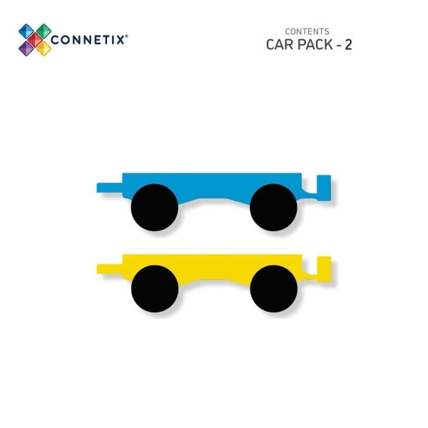 connetix - Magnetbausteine Rainbow Car Pack - 2 Teile