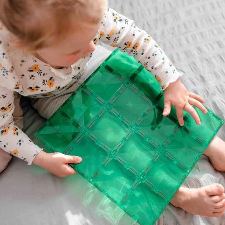 connetix - Magnetbausteine Base Plate Blue & Green 2-tlg.