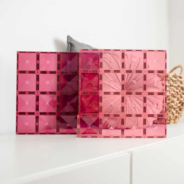 connetix - Magnetbausteine Base Plate Pink & Berry 2-tlg.