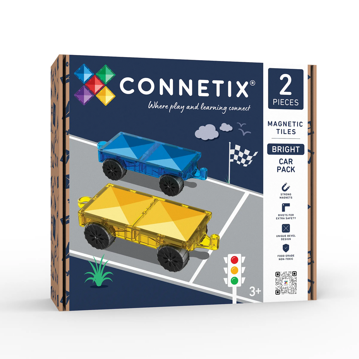 connetix - Magnetbausteine Bright Car Pack 2 St.