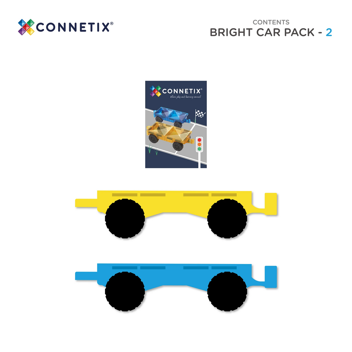 connetix - Magnetbausteine Bright Car Pack 2 St.